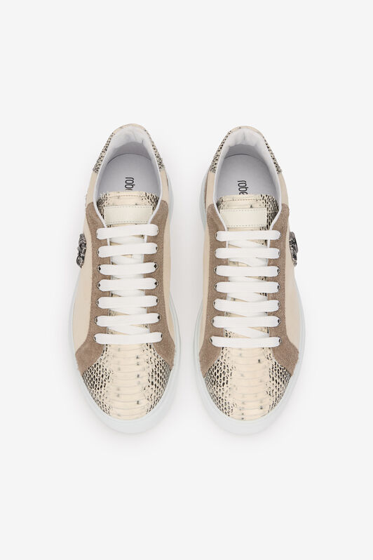 RC Sneakers With Cobra Inserts BEIGE/ANT SILVER URS060-PC299
