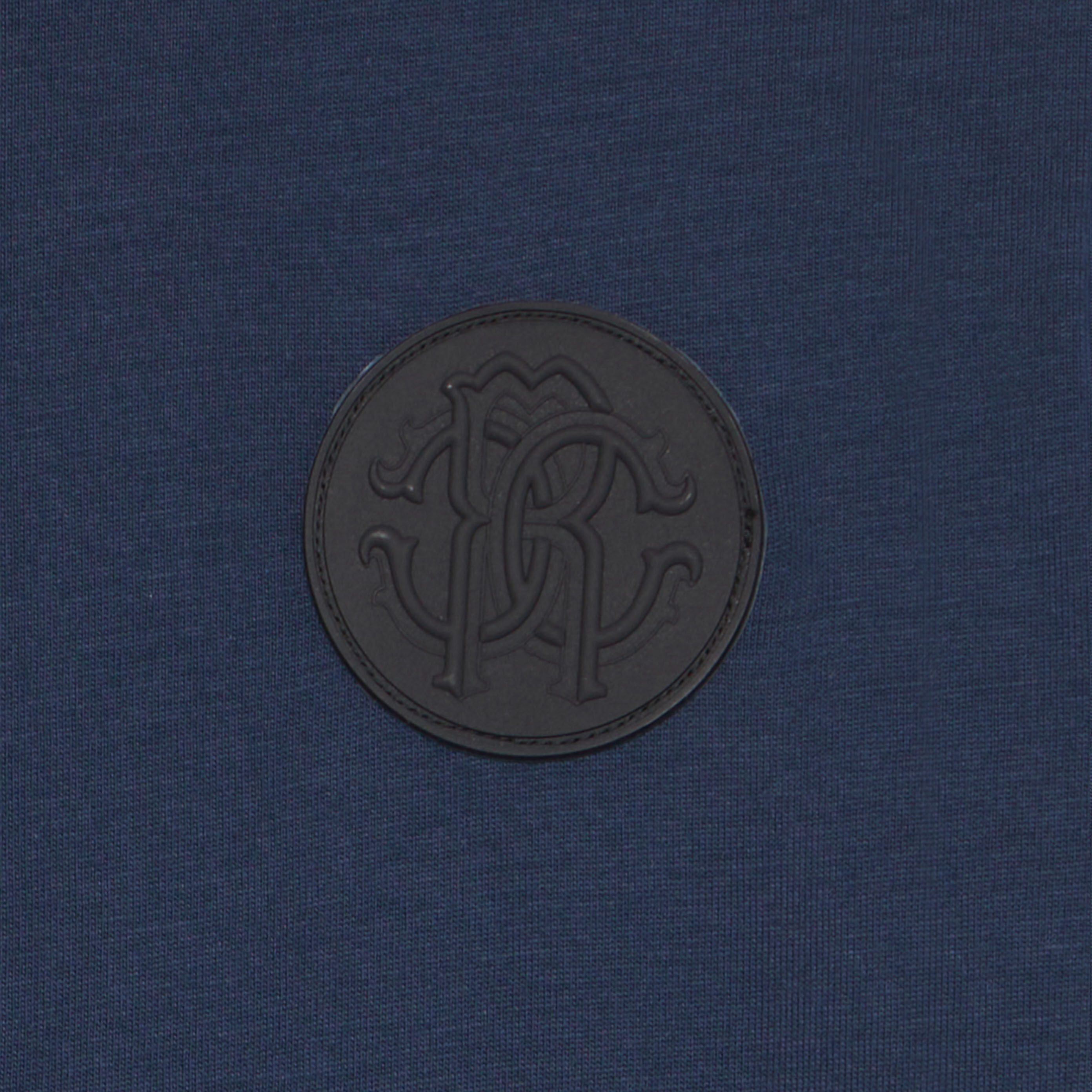 JU Soft Cotton T-Shirt With Patch Dark blue UJT622-JD001