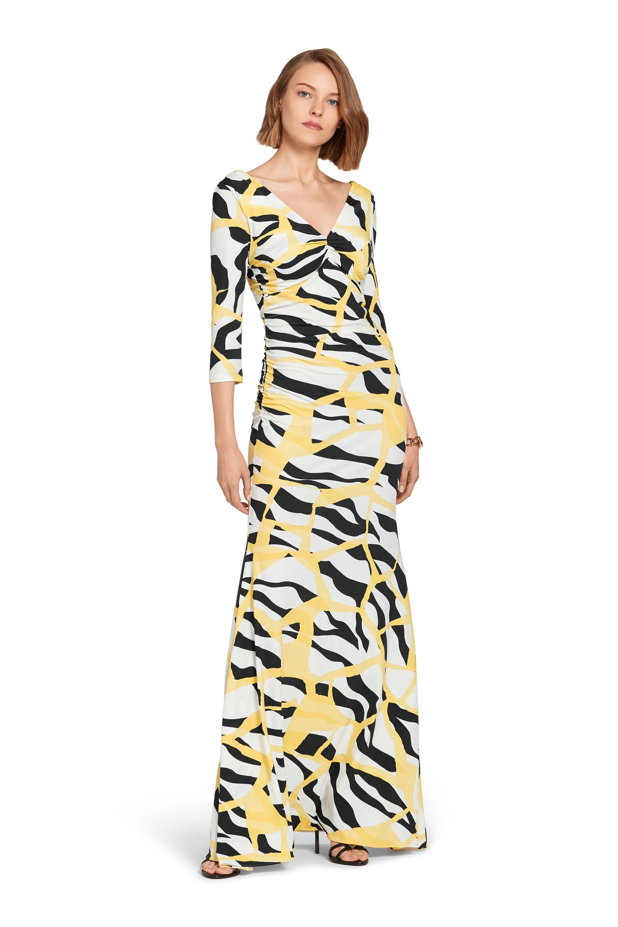 RC Macro Tiger Twiga Print Maxi Dress PALE ARAGONITE/BLACK IWT147-LNR38
