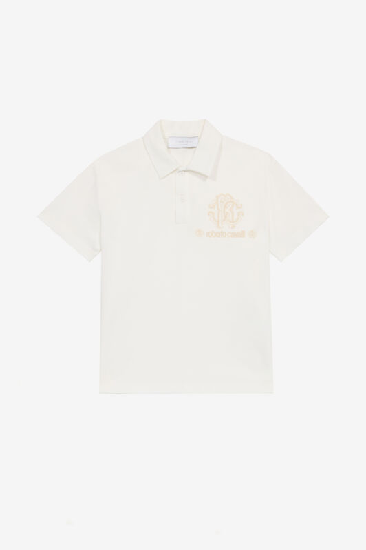 JU Polo Avec Monogramme RC Et Lettrage Blanc UJT64E-KB001