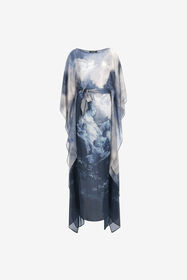 ${brand} Long Printed Blue Dress ${colorDescription} ${masterID}