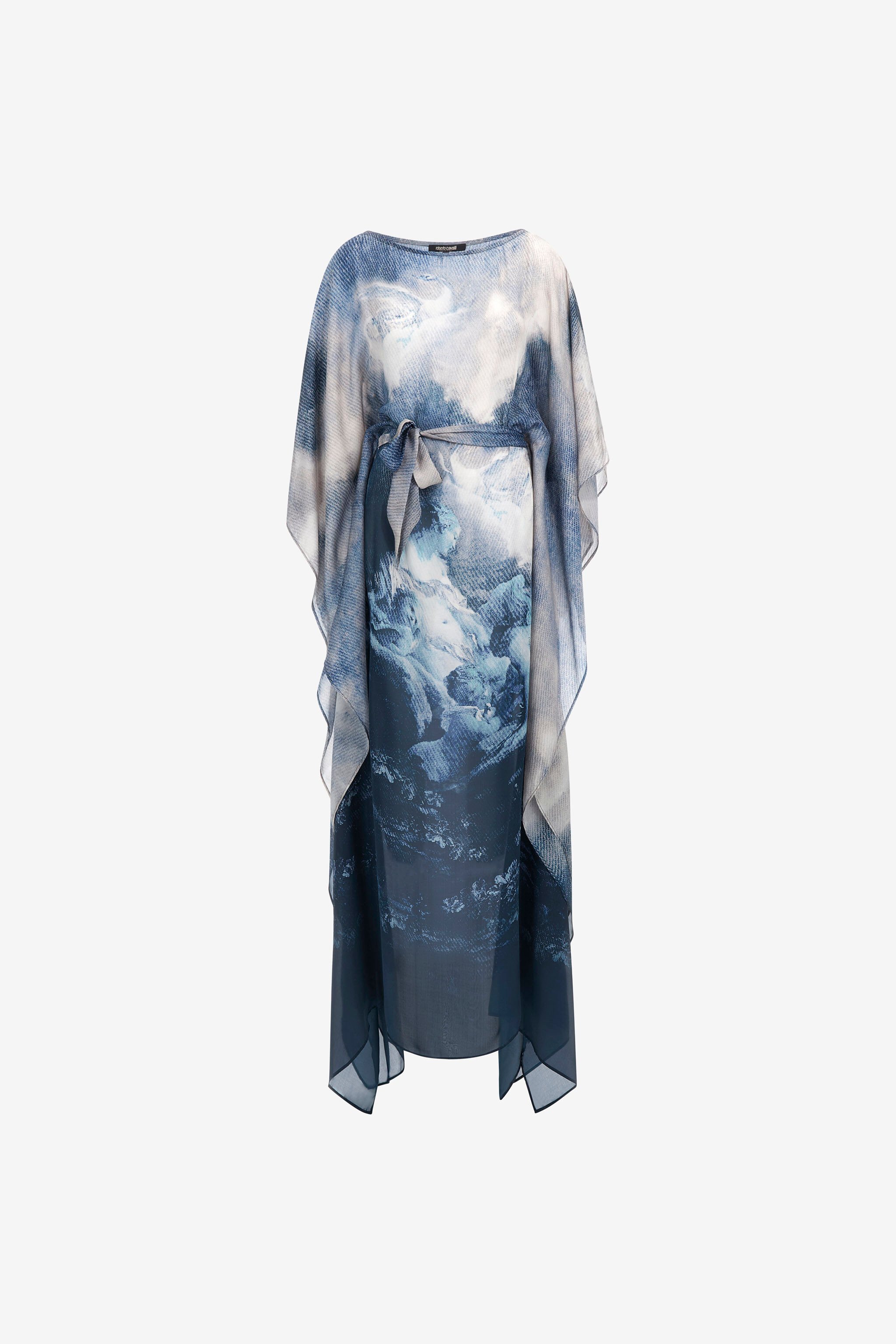 RC Long Printed Blue Dress Dunkelblau RWT180-CTI16