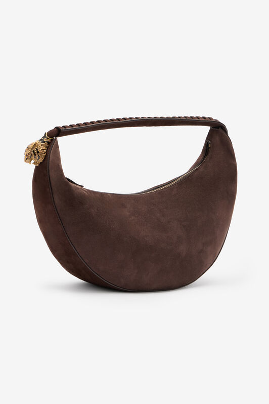 RC Roar Hobo Bag in Suede Leather RC Roar Hobo Bag in Suede Leather Brown VKB006-PC002
