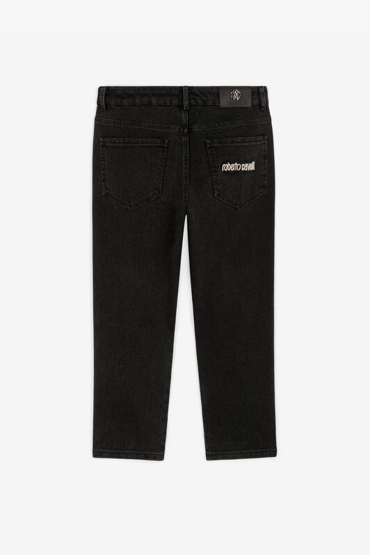 JU Jeans mit Logo-Bestickung JU Jeans mit Logo-Bestickung Schwarz RJJ20C-DS015
