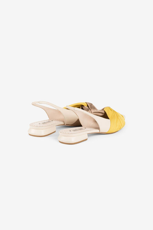 RC Le Pettegole Slingback Pumps Ivory QWS010-PN222