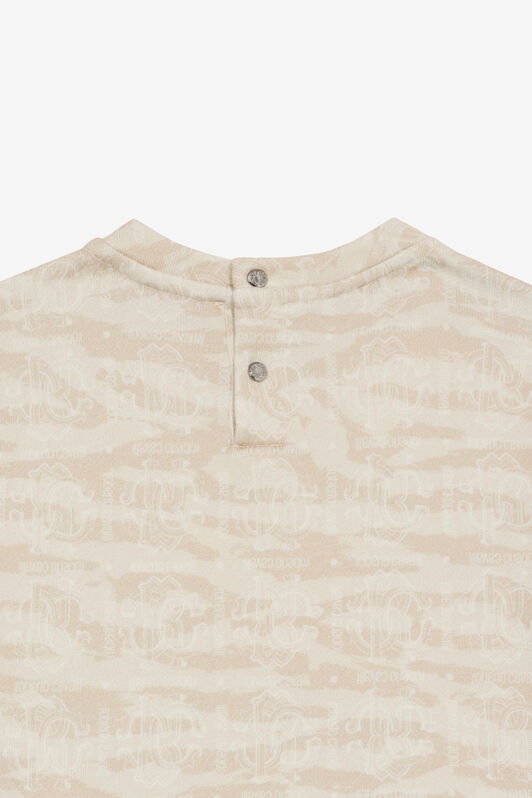 JU Felpa Stampa Tiger Skin E Monogram RC Avorio UJT665-5OO44