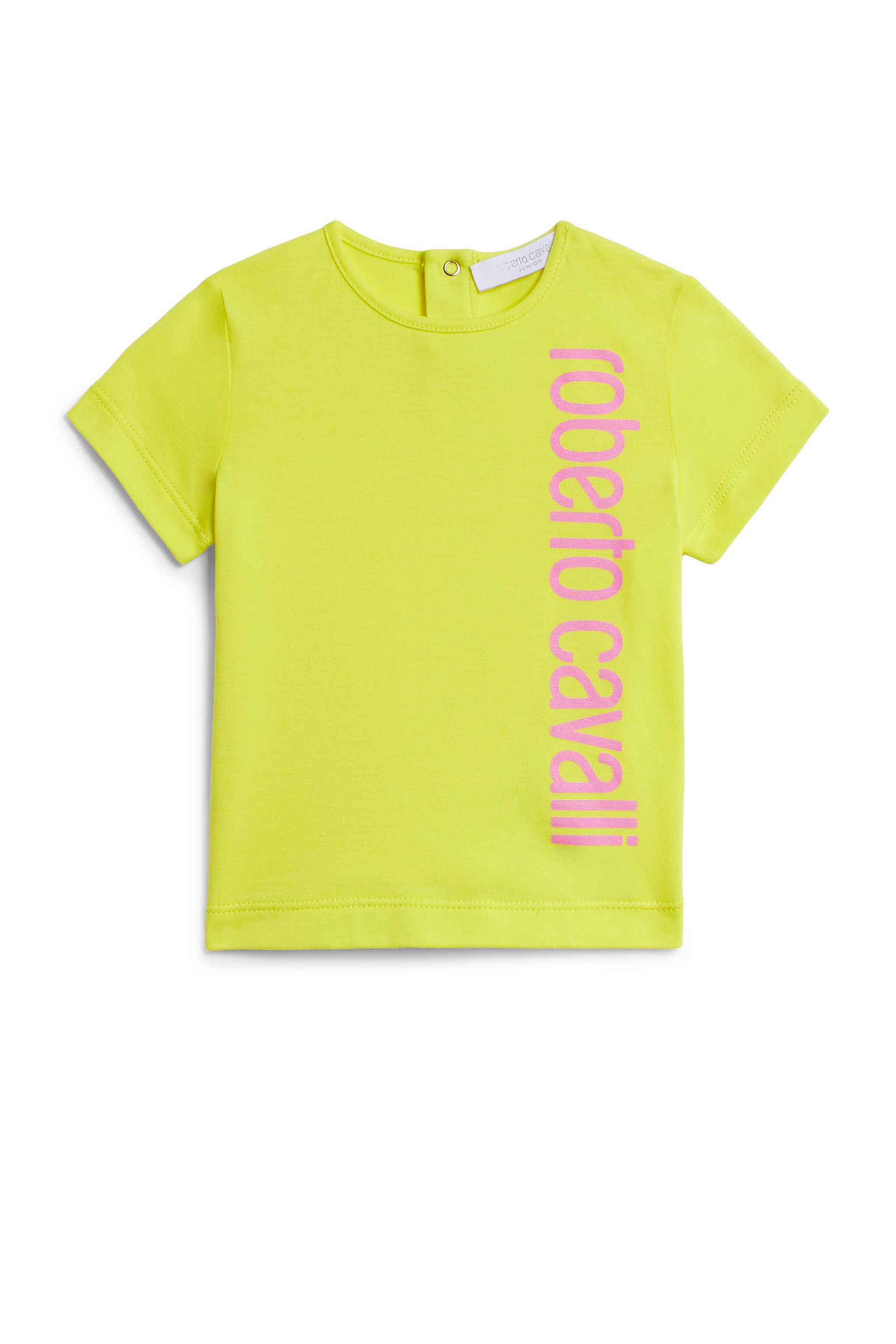 JU Yellow logo print T-shirt BLAZING YELLOW IJT635-JV025