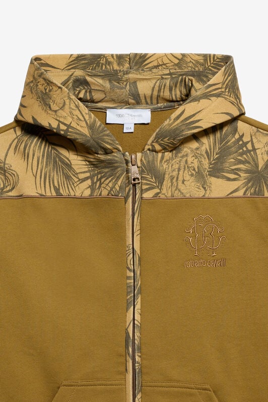 JU Sweatshirt Enfant Imprimé Tiger Graphic KHAKY TJT66G-CF050