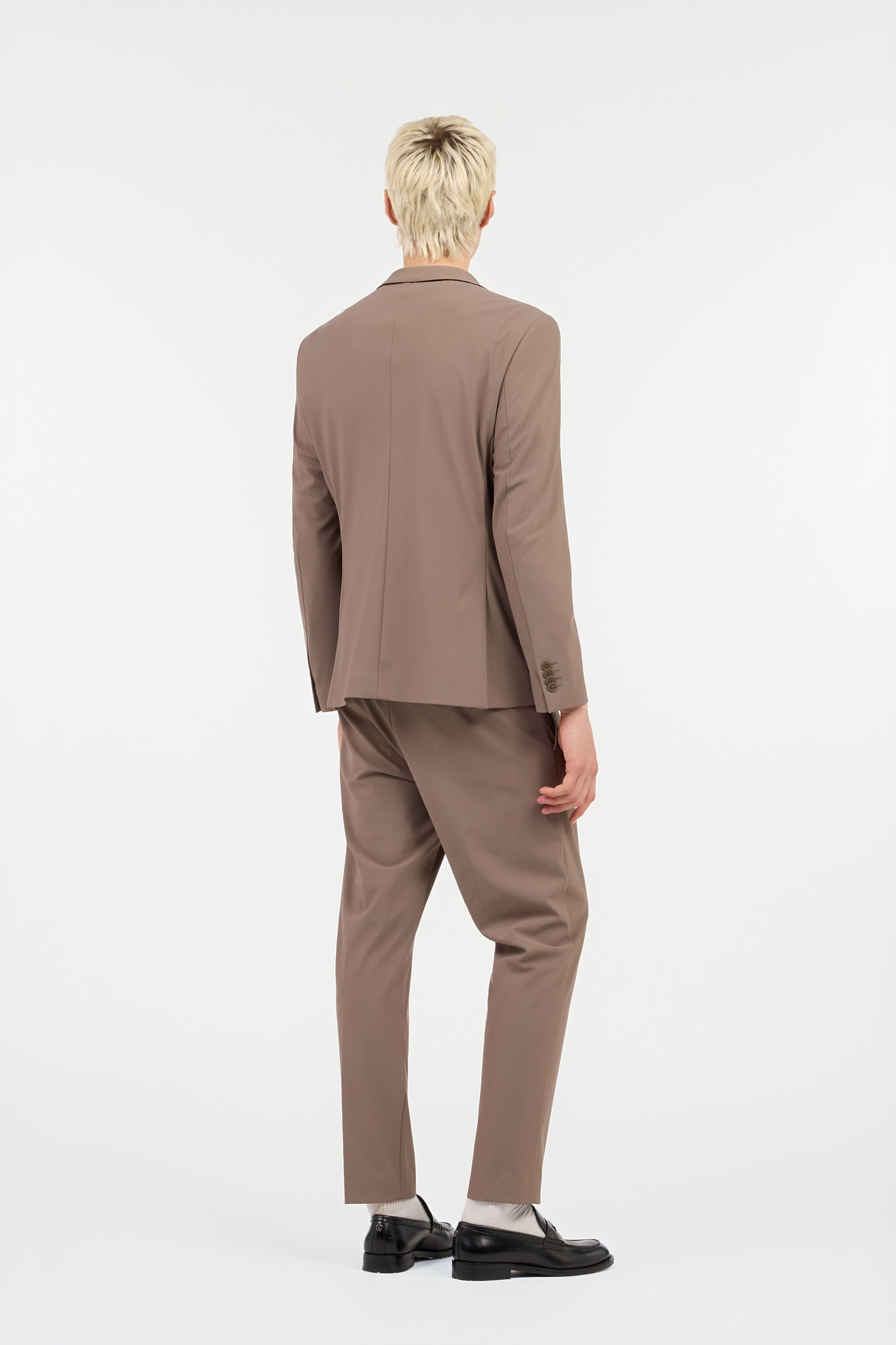 RC Taupe Single-Breasted Suit BROWN QOT40M-4GO01