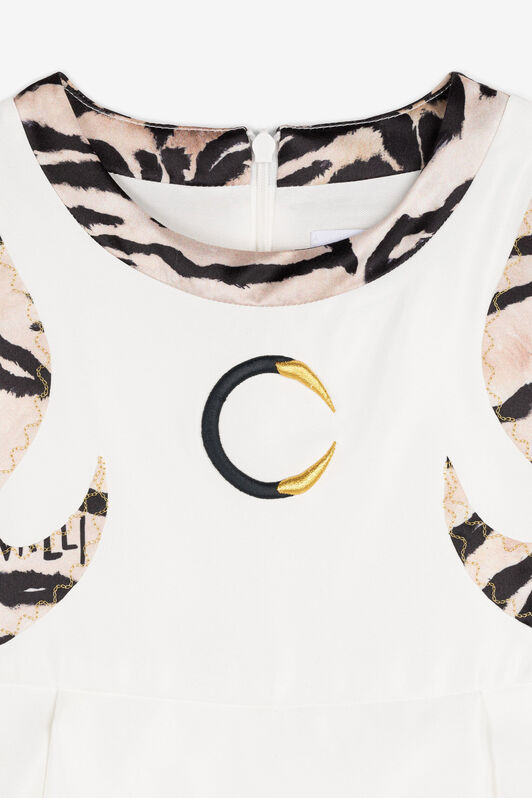 JU Tiger-Print Dress JU Tiger-Print Dress Blanc NJT117-RD028