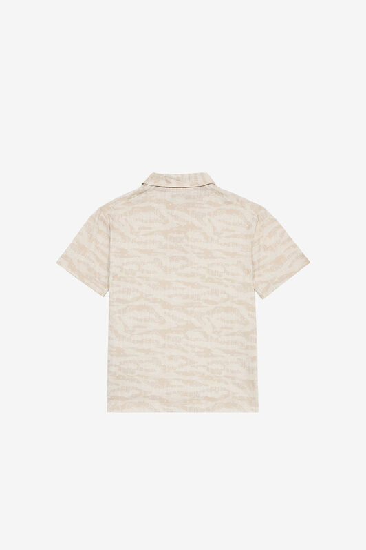 JU Polo Con Stampa Tiger Skin Avorio UJT64D-JFO44