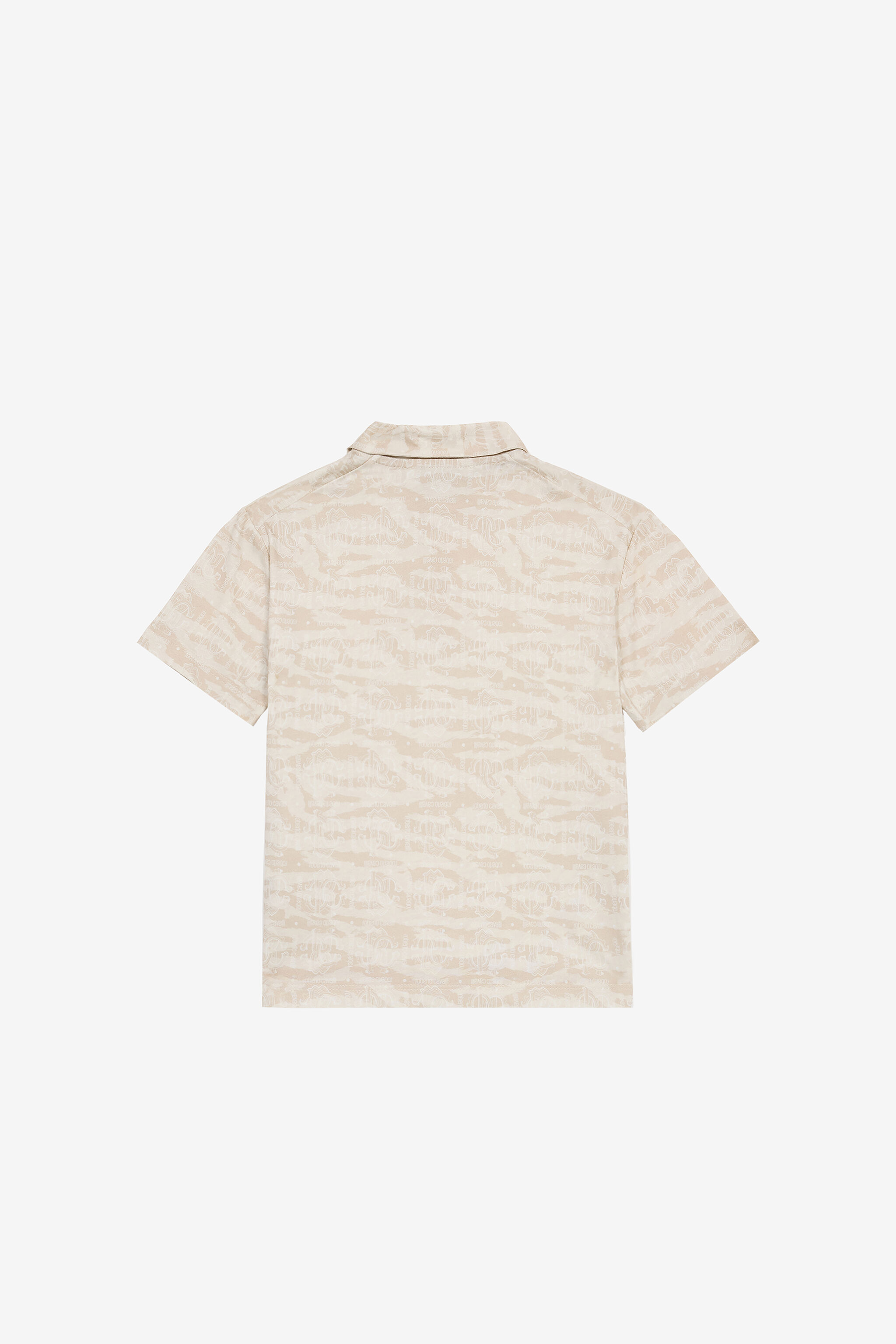 JU Polo Con Stampa Tiger Skin Avorio UJT64D-JFO44