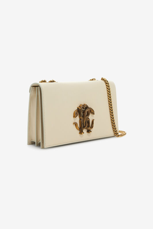 RC Shoulder bag with Monogram Mirror Snake Ivory SKB120-PZ172