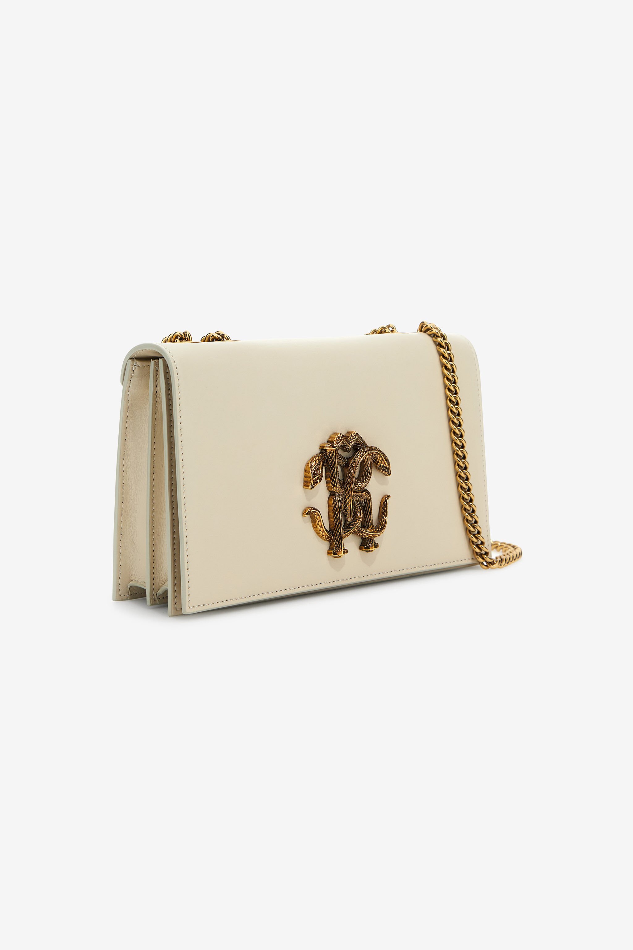 RC Shoulder bag with Monogram Mirror Snake Ivory SKB120-PZ172