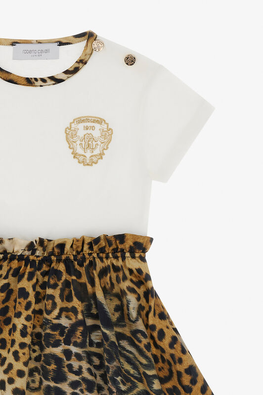 JU Kleid mit Leopardenprint Hellbraun TJT10H-JD001