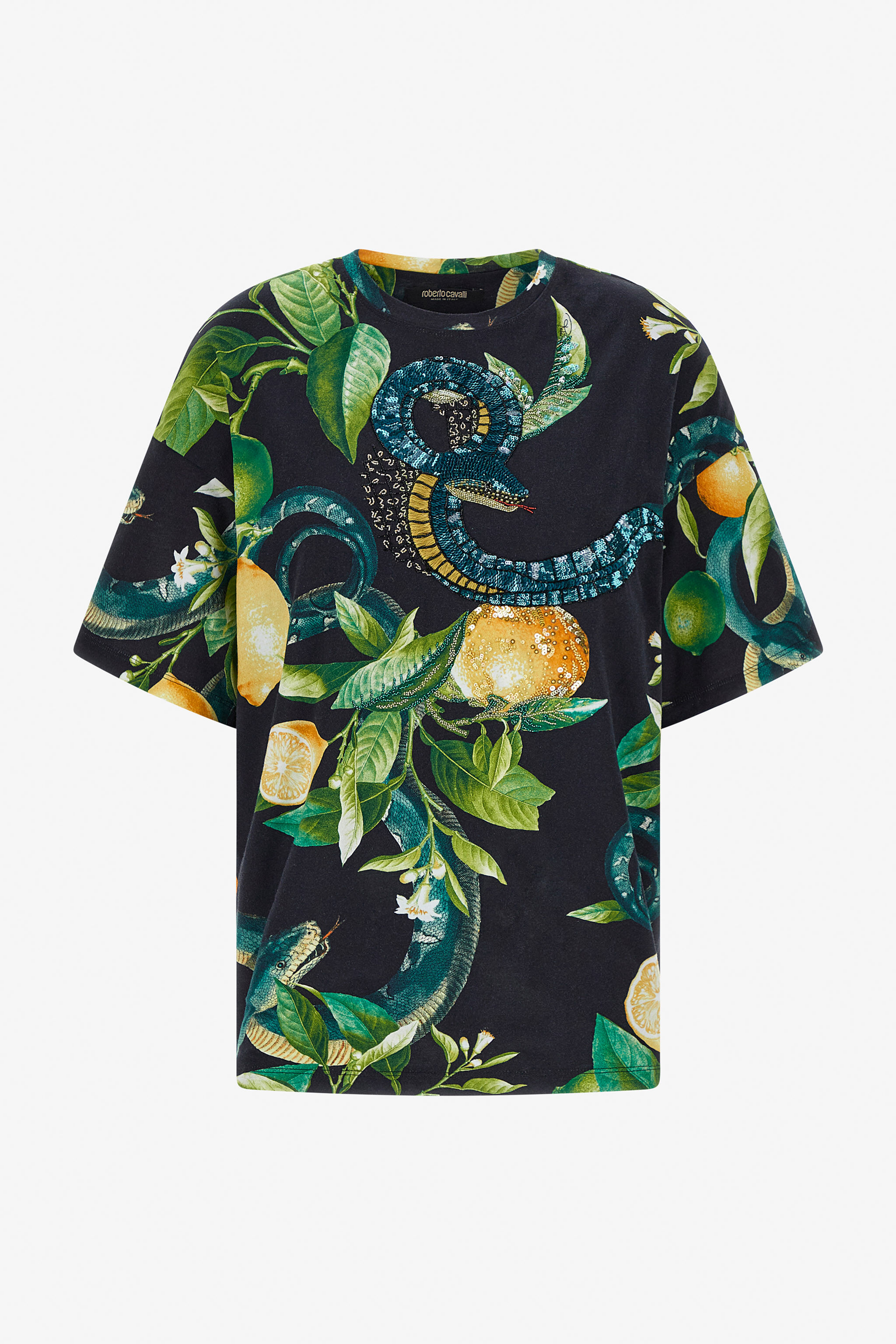 RC Lemons print t-shirt Black SKT62A-3PI89