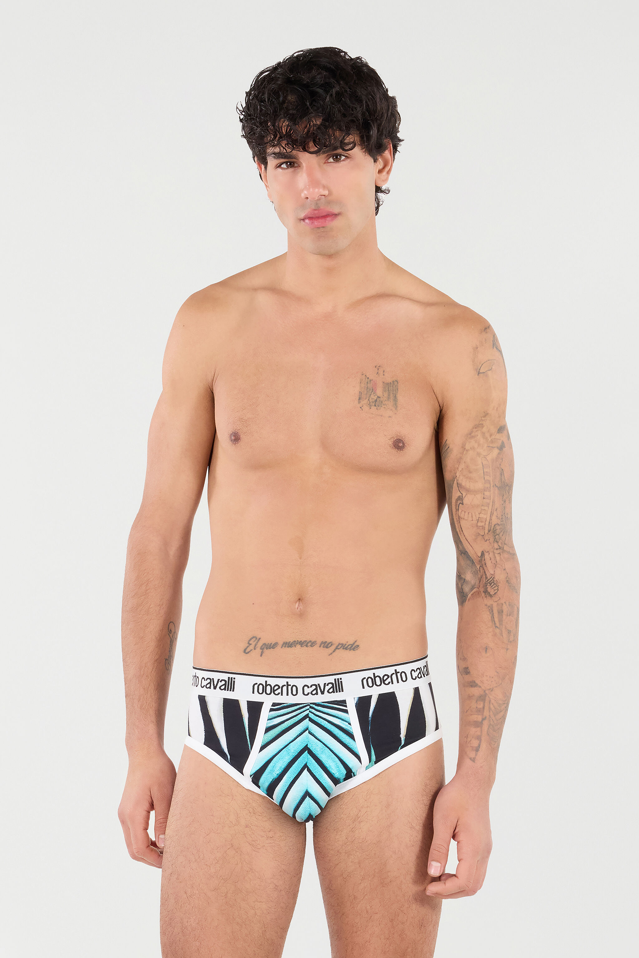RC Briefs with Ray of Sea Print Bleu clair TRO01A-JJP80