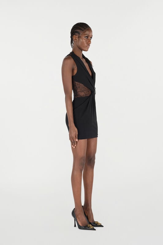 RC Mini Dress with Lace Black VKT110-JE034