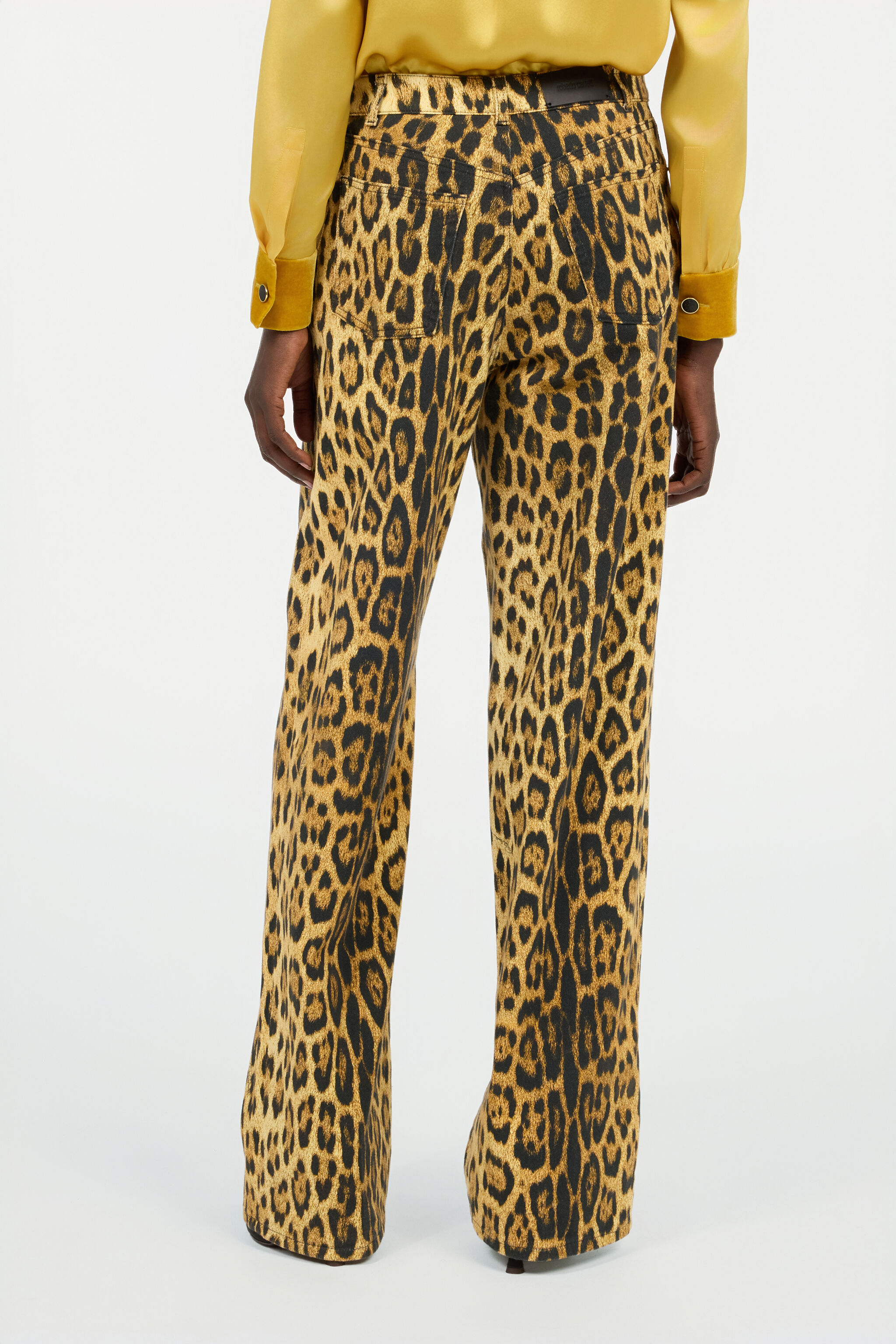 RC Jeans with Jaguar Skin Print Brown VWJ207-DAQ71
