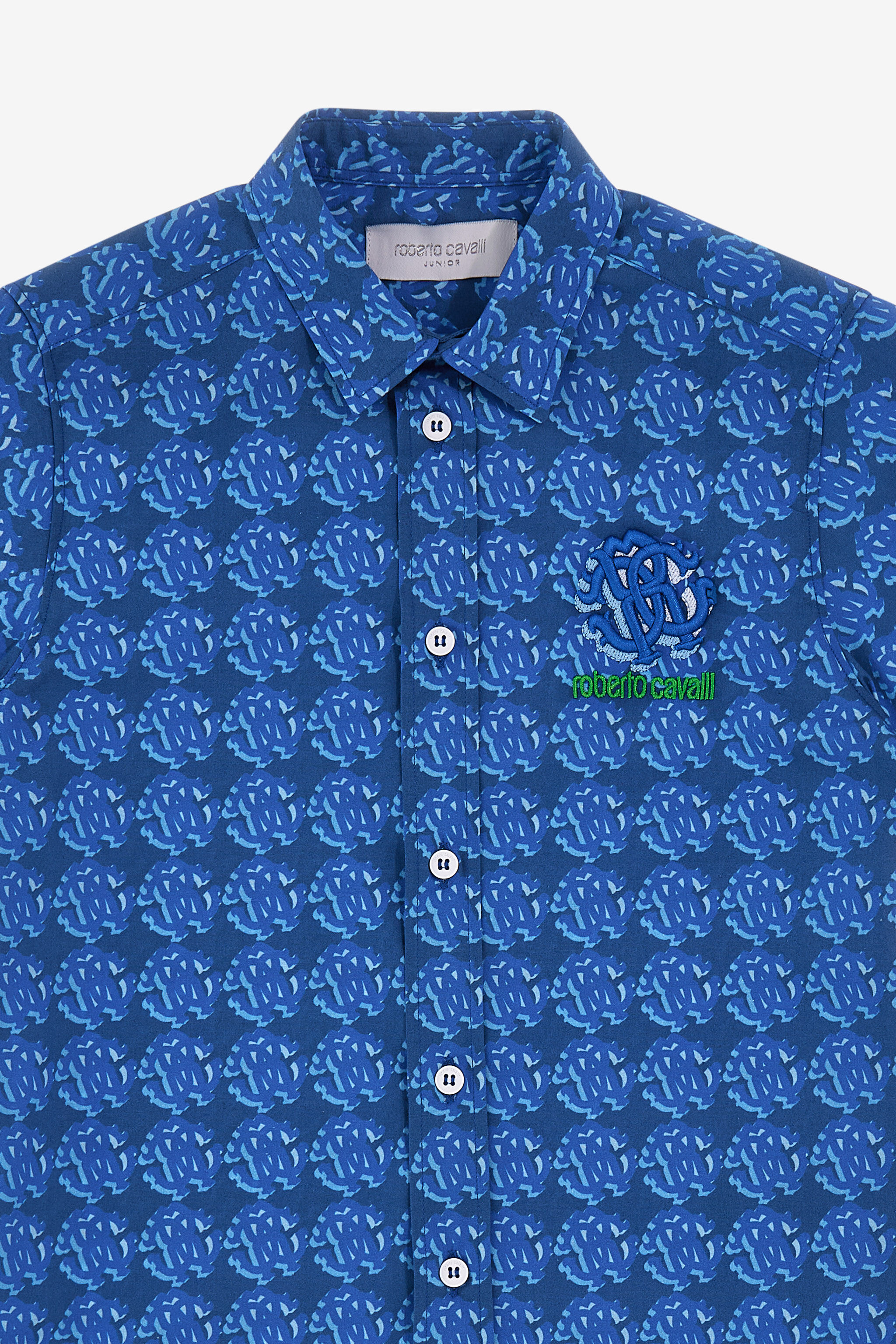 JU Shirt with Logo all over Blau SJT709-CII67