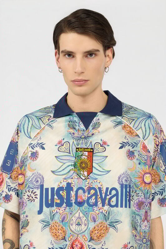 JC T-Shirt mit Tropical Garden-Print 217 AZZURRO + 582 AR WFT054-WF084