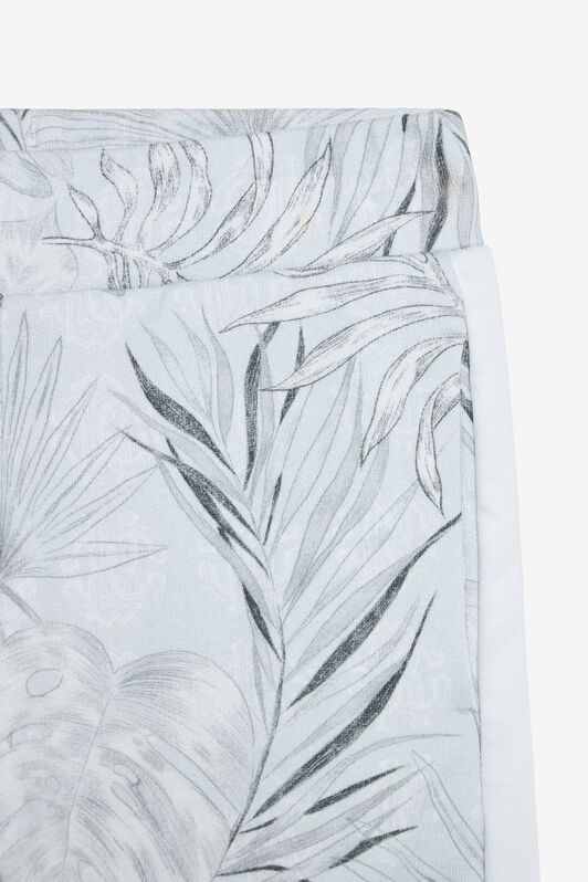 JU Grey Track Pants with Foliage Print GREY VJT20I-5OP31