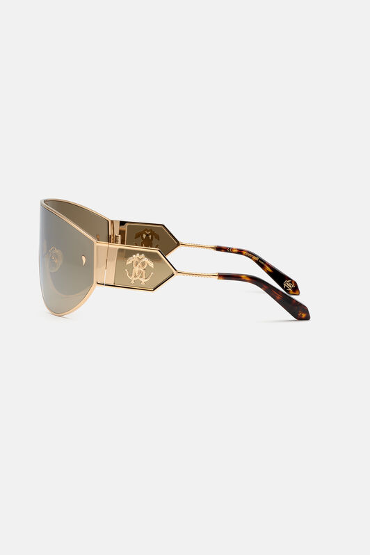 RC Wide mask embellsihed by two small fangs Brown ALD027-ID186