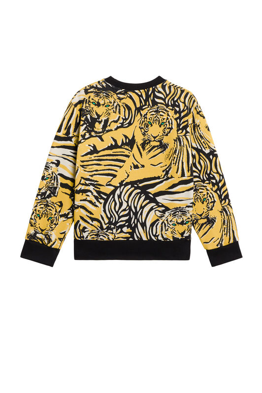 JU Tiger print logo sweatshirt JU Tiger print logo sweatshirt YELLOW/BLACK/WHITE JJT956-HUS69
