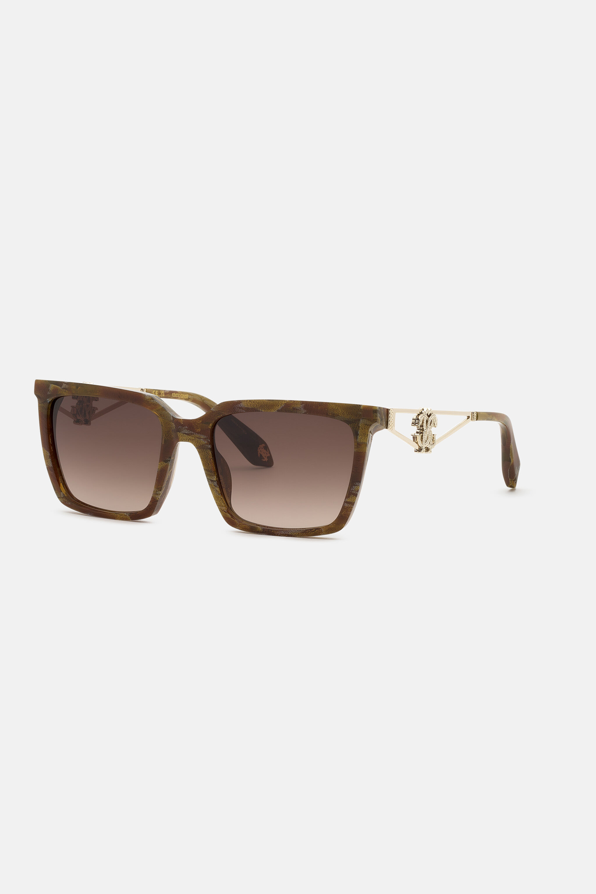 RC Sunglasses with acetate front combined with metal temples BROWN STONE EFFECT VALD12-ID250
