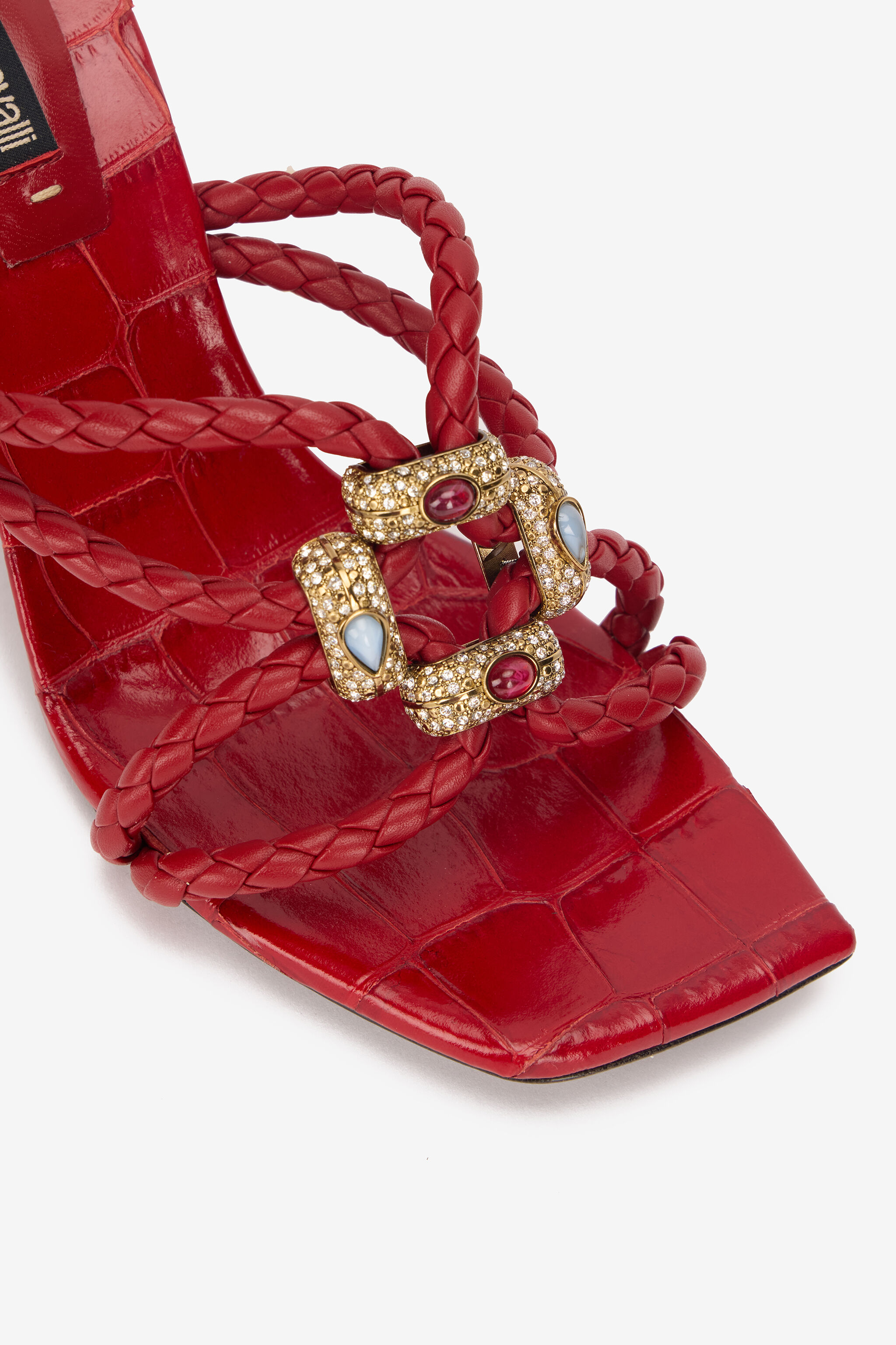RC Sandals with Jewel Embellishments Red VKS014-PZ579