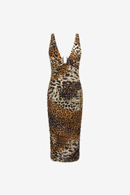 ${brand} Jaguar Skin print dress ${colorDescription} ${masterID}