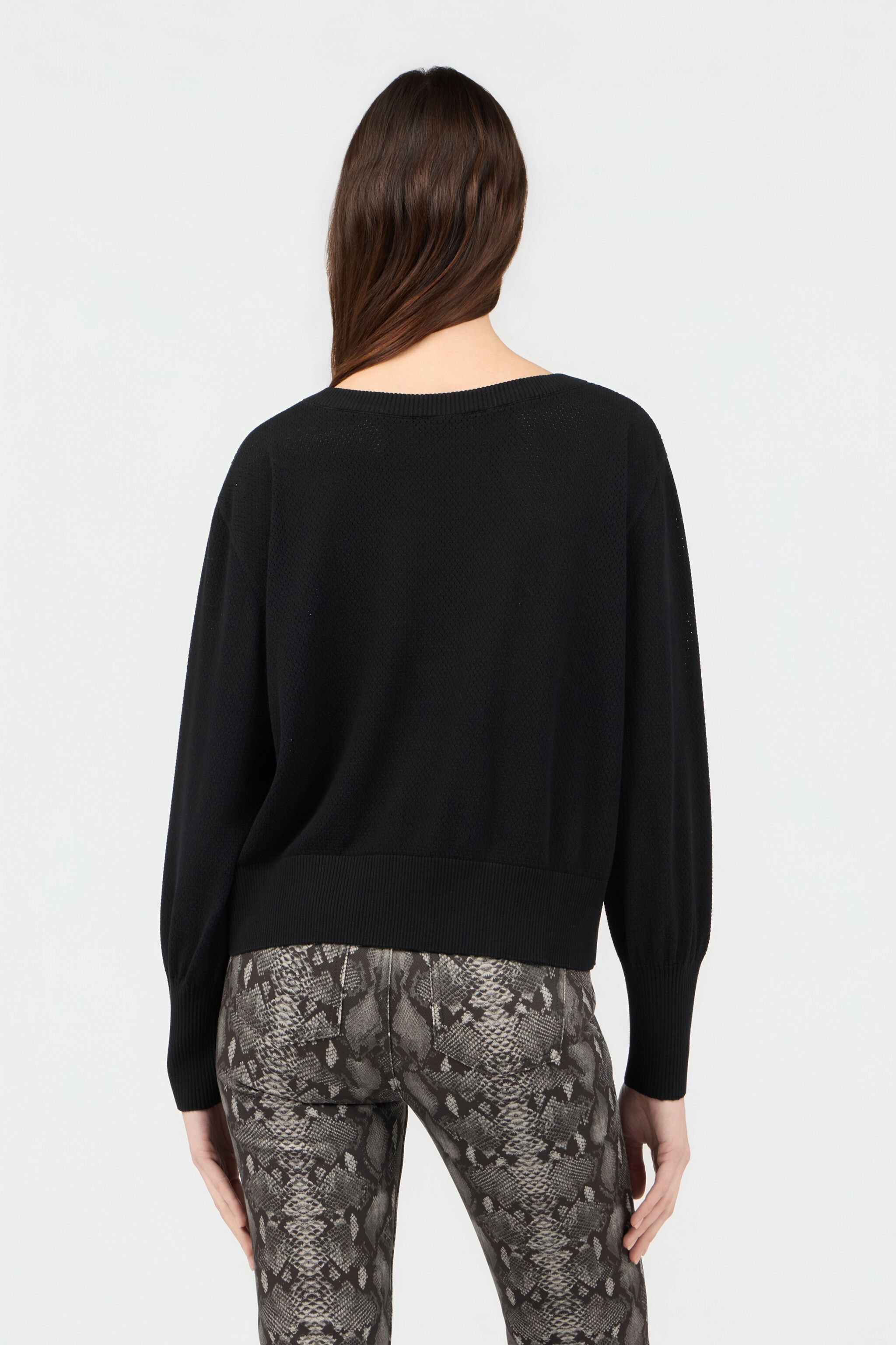 RC Black Viscose Sweater BLACK SOM60B-VI011