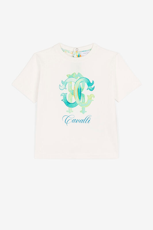 JU Logo-print cotton T-shirt JU Logo-print cotton T-shirt White QJT660-JV025