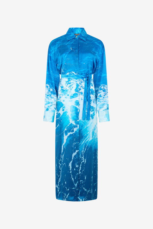 RC Stretto di Messina Print Dress Blue UWT133-RYN94
