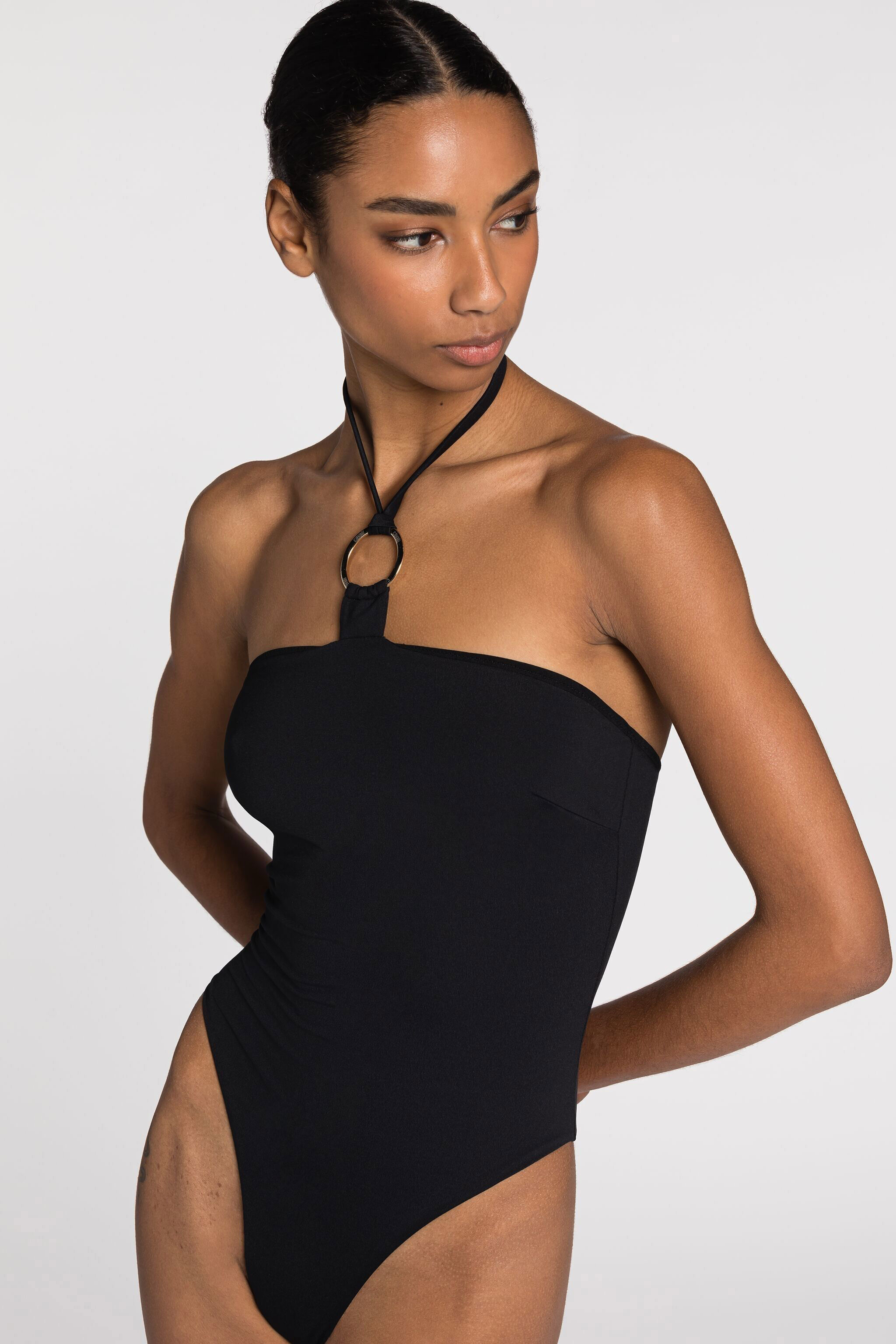 RC Costume con scollo all'americana Nero QKW00K-LL002