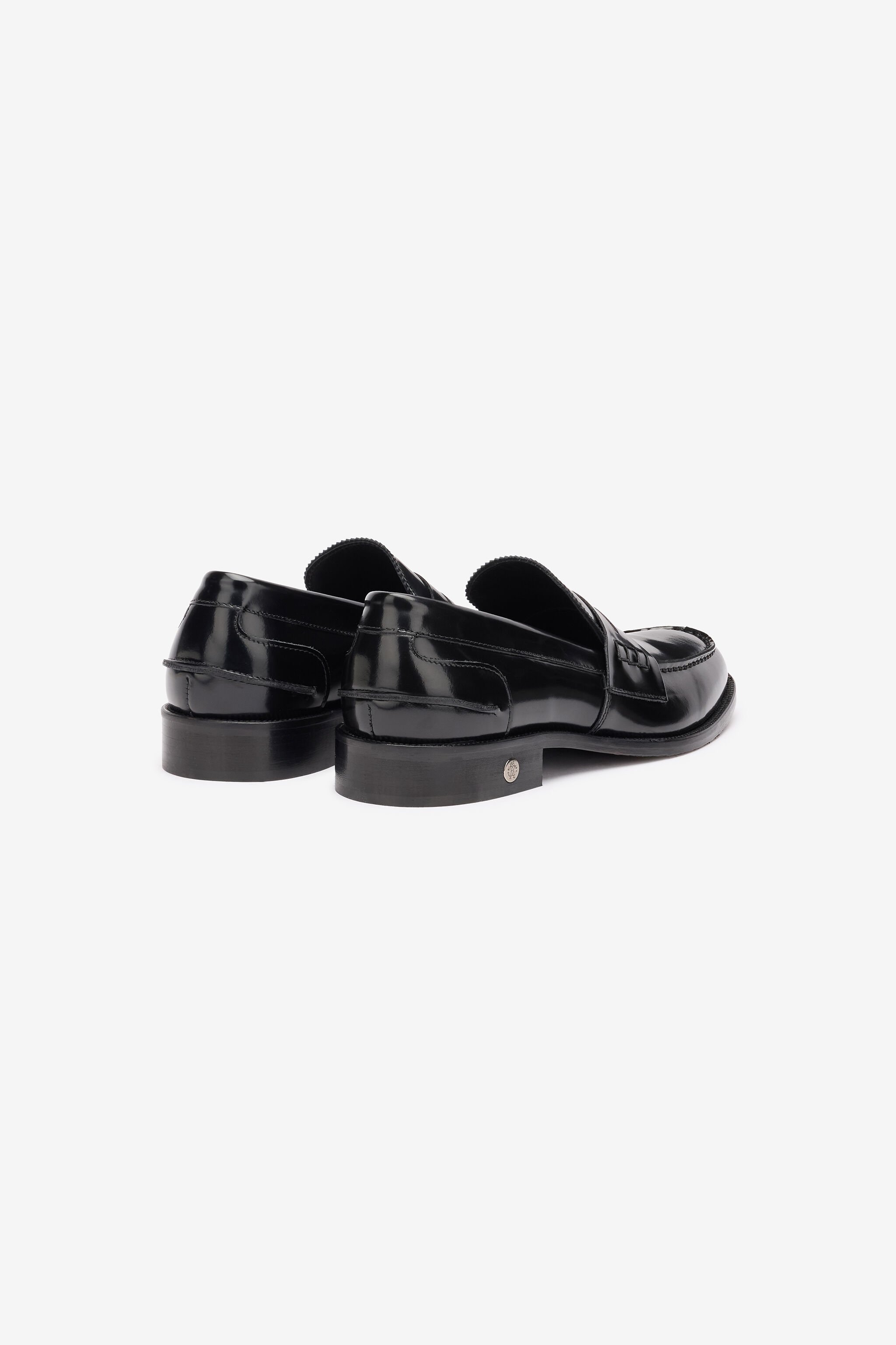 RC Mocassins Penny Effet Brillant Noir POS00I-PZ243