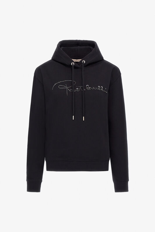 RC Sweatshirt with signature Noir NOT68D-CF052