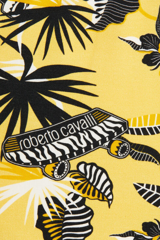 JU Leaf-print sweatpants JU Leaf-print sweatpants YELLOW/WHITE/BLACK MJT20B-FOB62