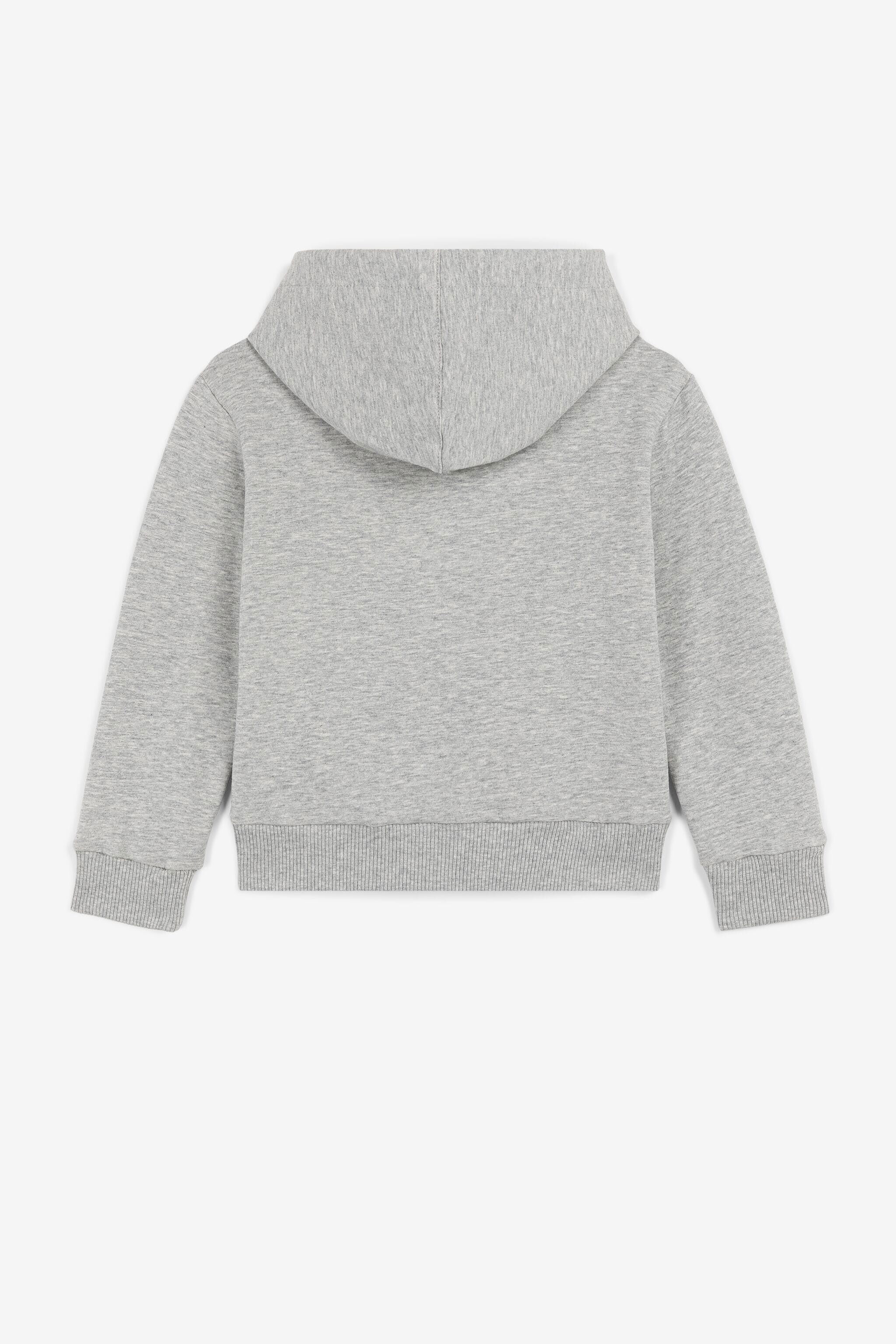 JU Logo-Appliqué Hoodie Gray PJT906-CF050