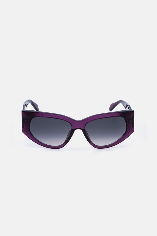 JC Sunglasses with  bold cat-eye frame SHINY TRANSP.VIOLET VALD16-ID256