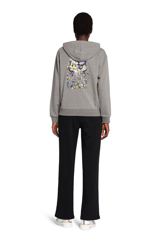 RC RC Monogram-Print Zip Hoodie RC RC Monogram-Print Zip Hoodie Gray JST67B-CF050