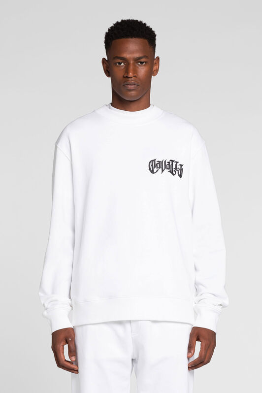 RC Graphic-print long-sleeve sweatshirt White QRT68B-CF050