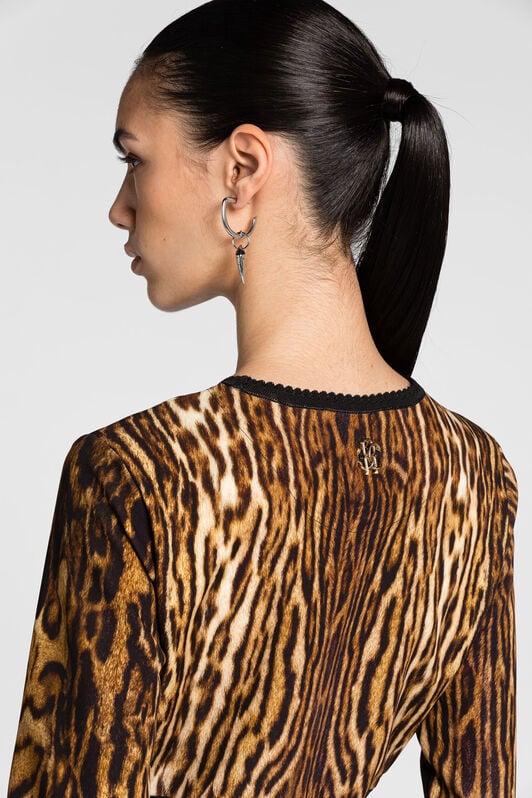 RC Ocelot-Print Mini Dress RC Ocelot-Print Mini Dress Light brown PKM106-MSE37
