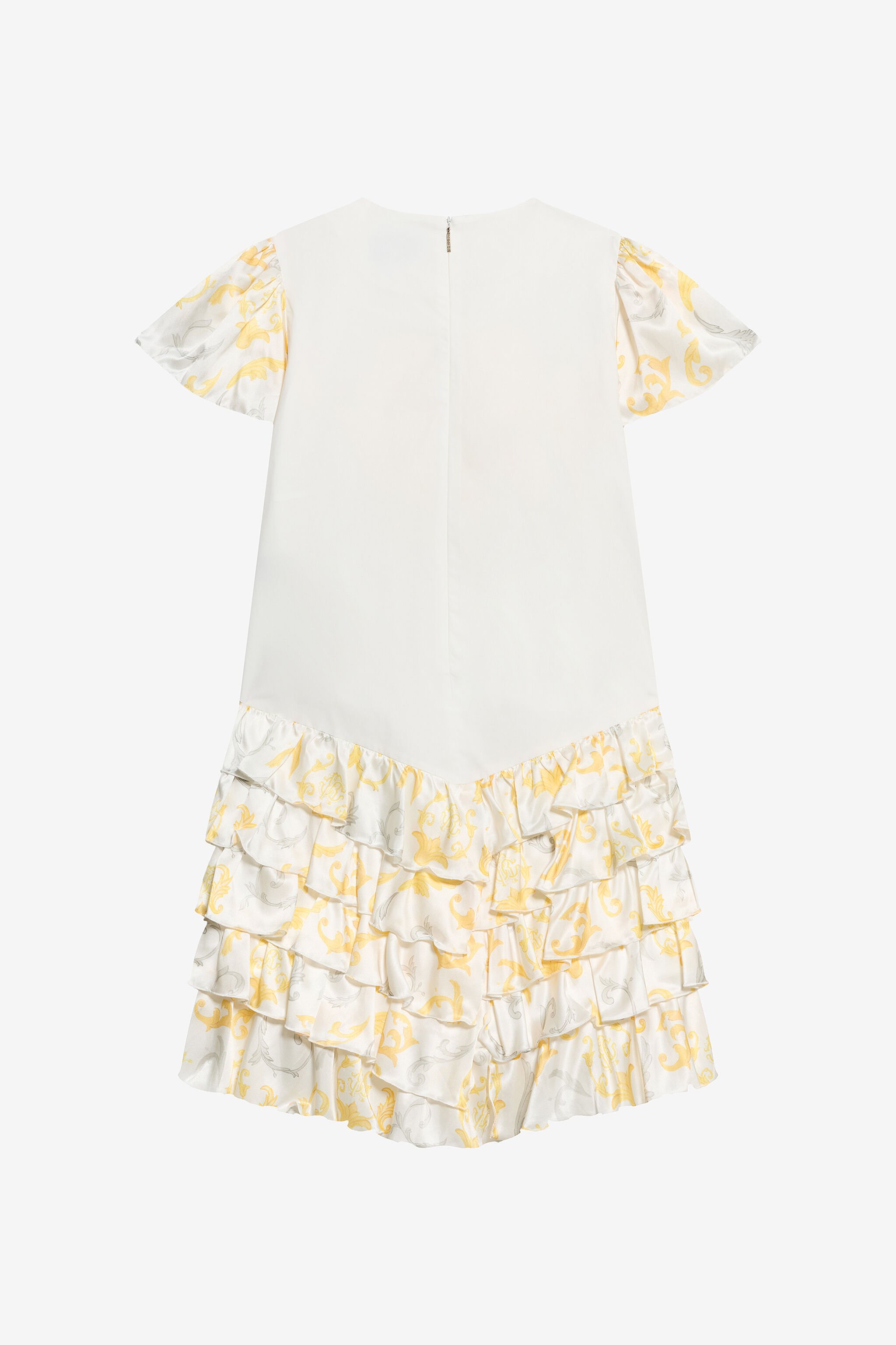 JU Children's Dress with Araldic print Milky white SJT174-2ML95