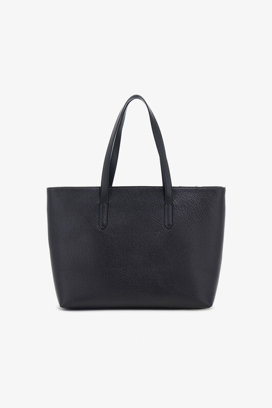 RC Leather Shopper Bag with RC Charm Black OOB00D-PZA12