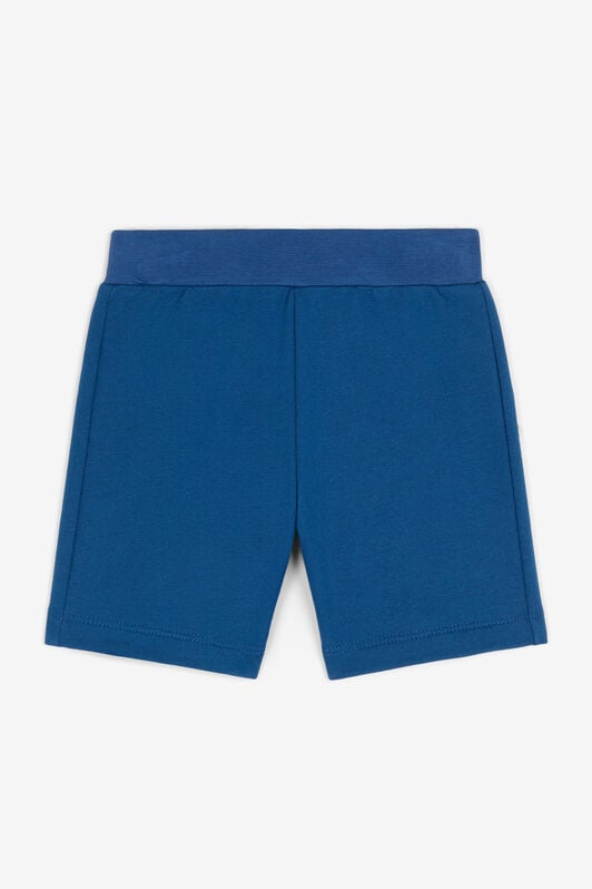 JU RC Monogram-Print Cotton Shorts Blue RJT208-CF050