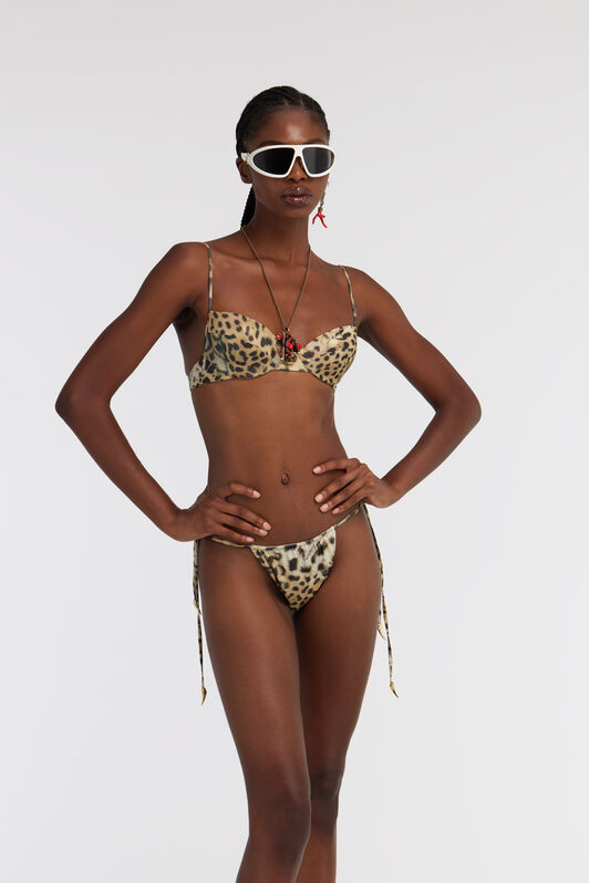 RC Slip bikini Jaguar Skin Light Brown SYW041-LNG34