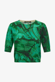 ${brand} Malachite Print Short sleeve Knit ${colorDescription} ${masterID}