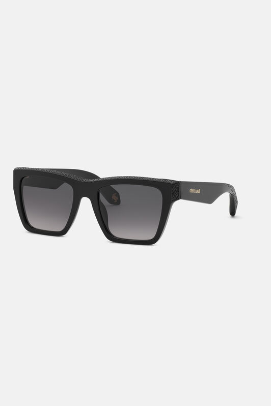 RC Rectangular front shape sunglasses  SHINY BLACK VALD08-ID246