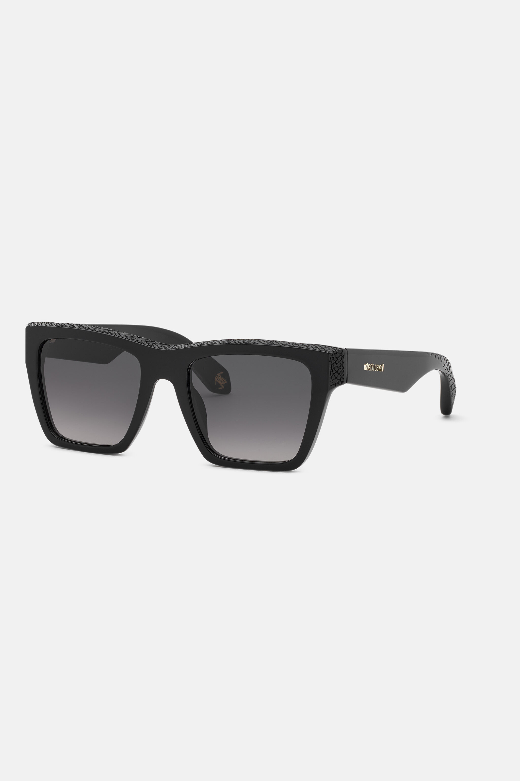 RC Rectangular front shape sunglasses  SHINY BLACK VALD08-ID246